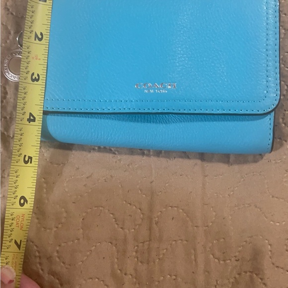 Coach Blue Crossbody Bag with Structured Design - Picture 11 of 14
